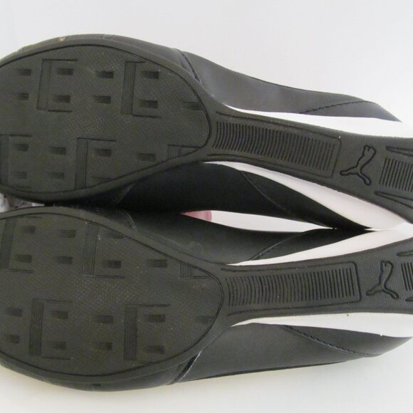 Puma Espera III Black Leather Racing Slip On Shoes Vintage Y2K Ballerinas US 8 - Picture 9 of 16